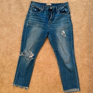 Madewell Hi-Rise Slim Boyjeans Size 30